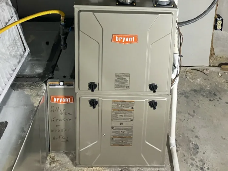 Bryant Evolution 98.3% AFUE gas furnace installed in Idaho Falls, Idaho